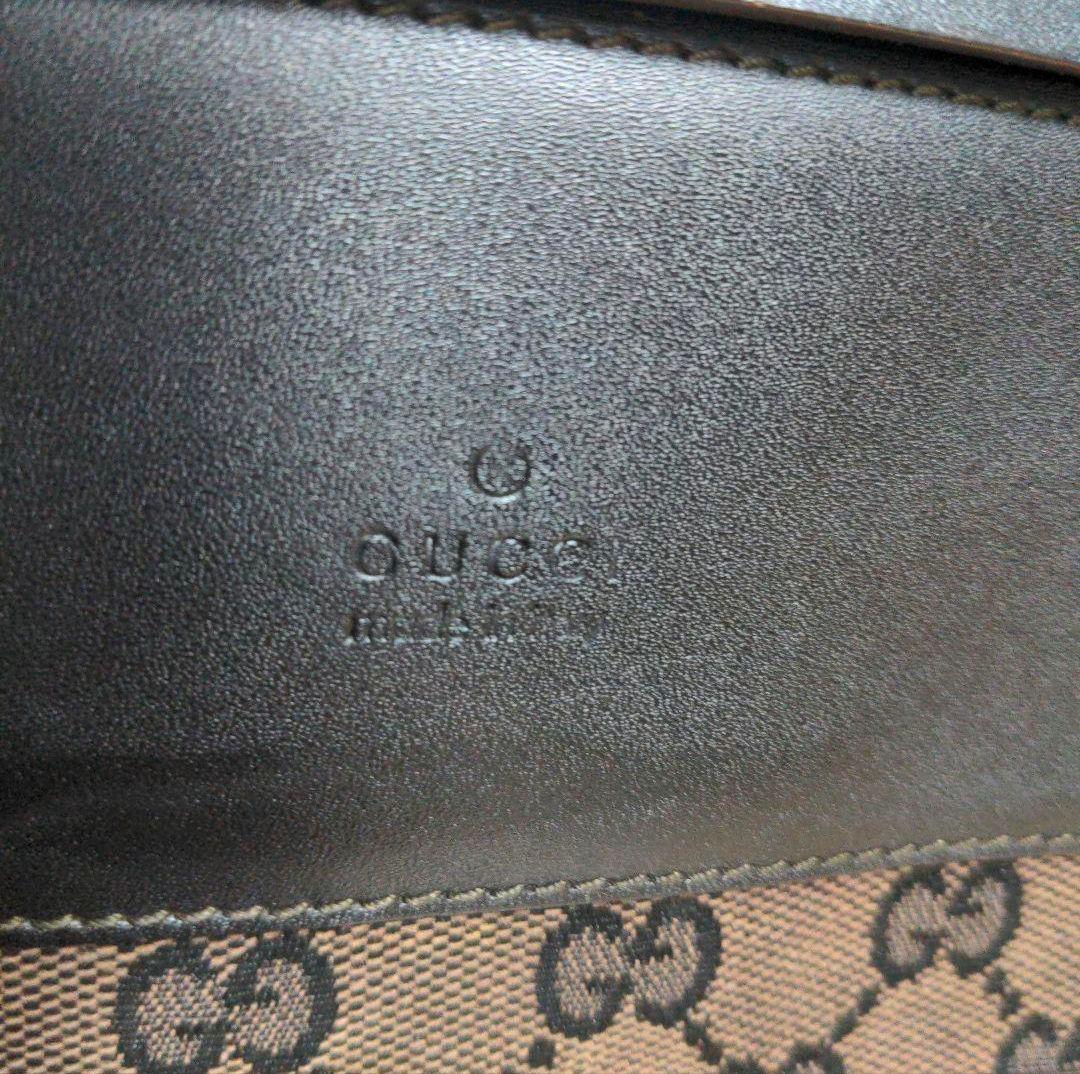 da39 GUCCI ショルダーバッグ GG柄 キャンバス×本革