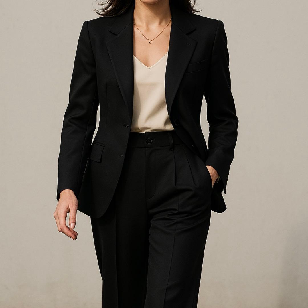 Paul Smith WOMEN ポールスミス　パンツスーツ　黒　セレモニー　毛