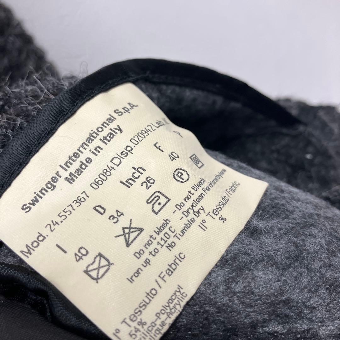 FENDI jeans ニットジャケット　ニットコート　レザー　△1