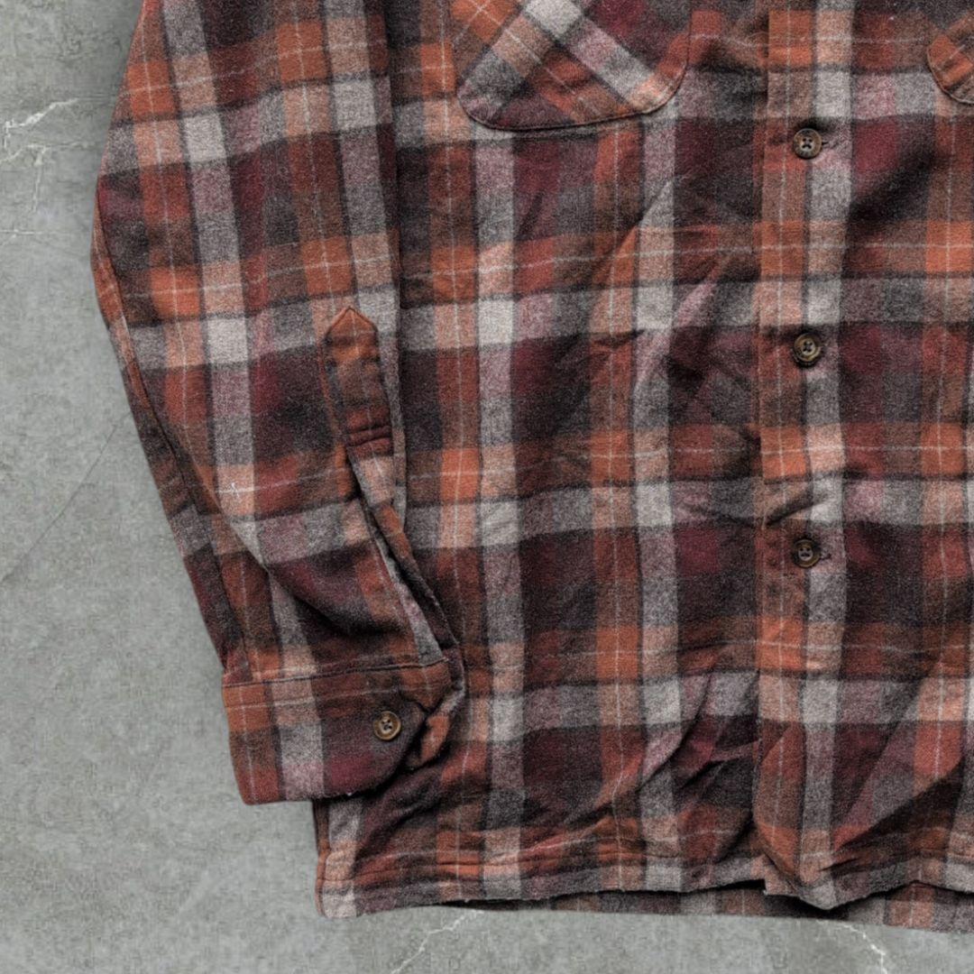 服*り様 ペンドルトン ボードシャツ ウール Mサイズ ブラウン系 マルチカラー