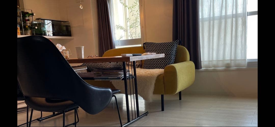 【引取り限定】FASEM（ファセム）本革ラウンジチェア2点セット