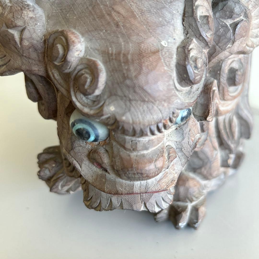 木彫獅子　彫物　木鼻　だんじり　骨董　神社仏閣地車