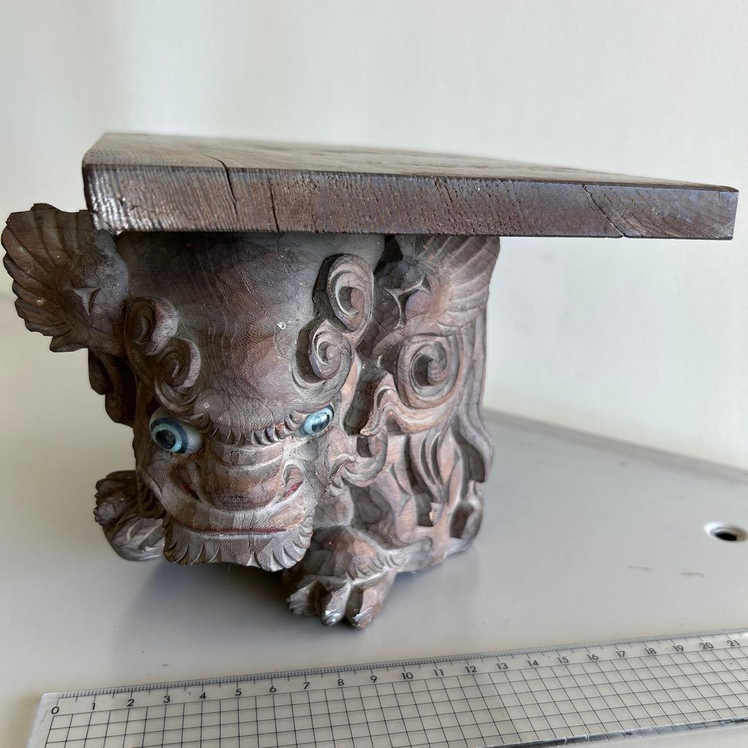 木彫獅子　彫物　木鼻　だんじり　骨董　神社仏閣地車