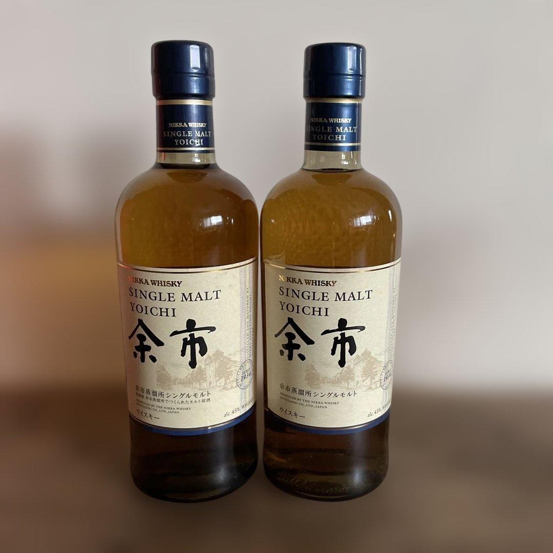 余市 シングルモルトウイスキー 750ml 2本セット