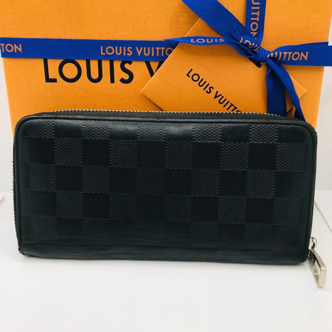ルイヴィトン✨ダミエ アンフィニ オニキス ポルトフォイユ ヴァスコ 長財布 黒