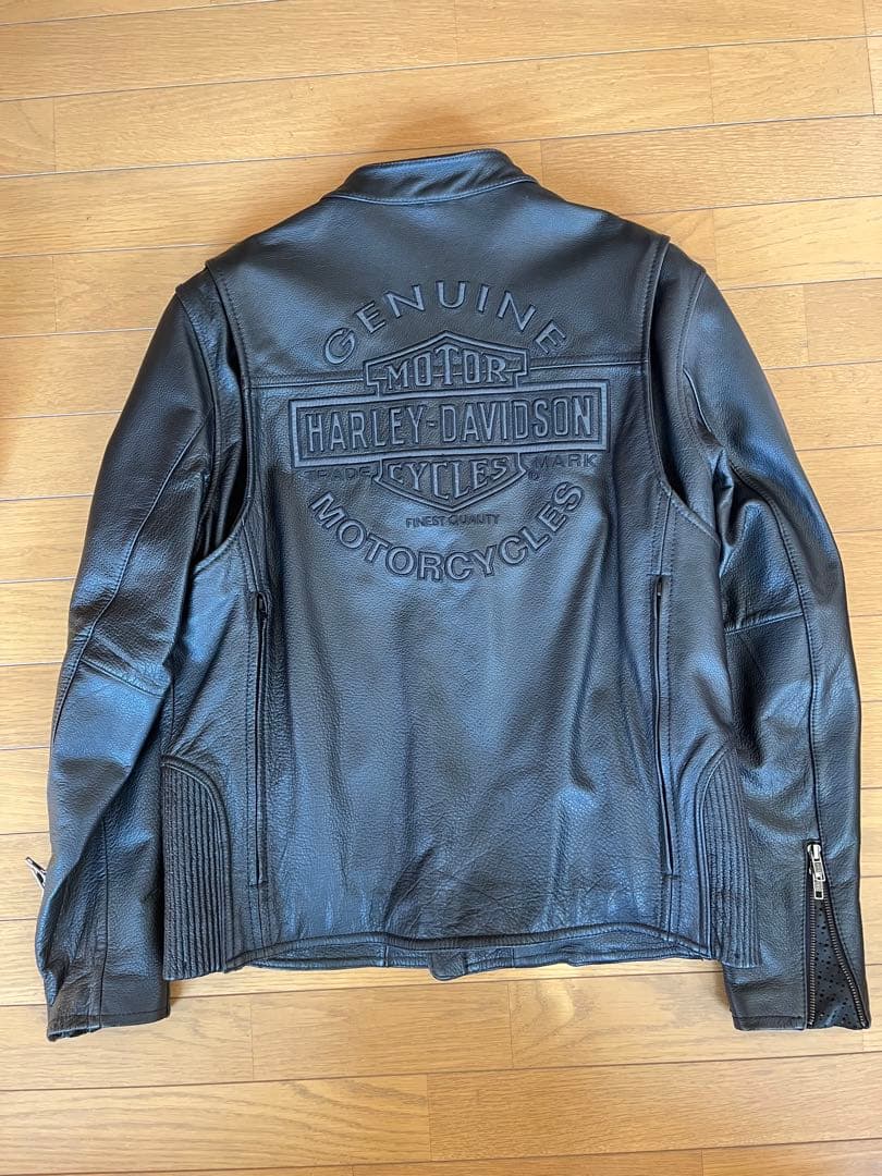 【未使用】Harley-Davidson本革ライダースジャケット(インナー付属)