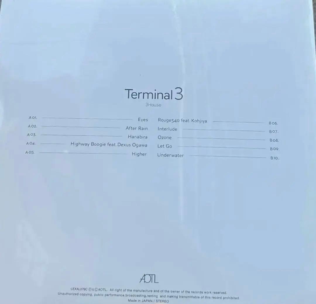 【レコード】【新品未使用】3House Terminal 3 Vinyl LP