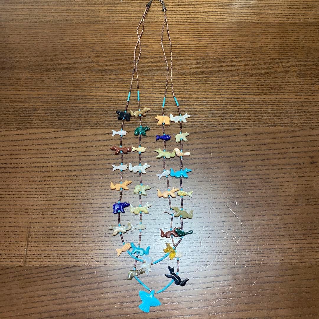 【インデアンジュエリー】ネックレス2連