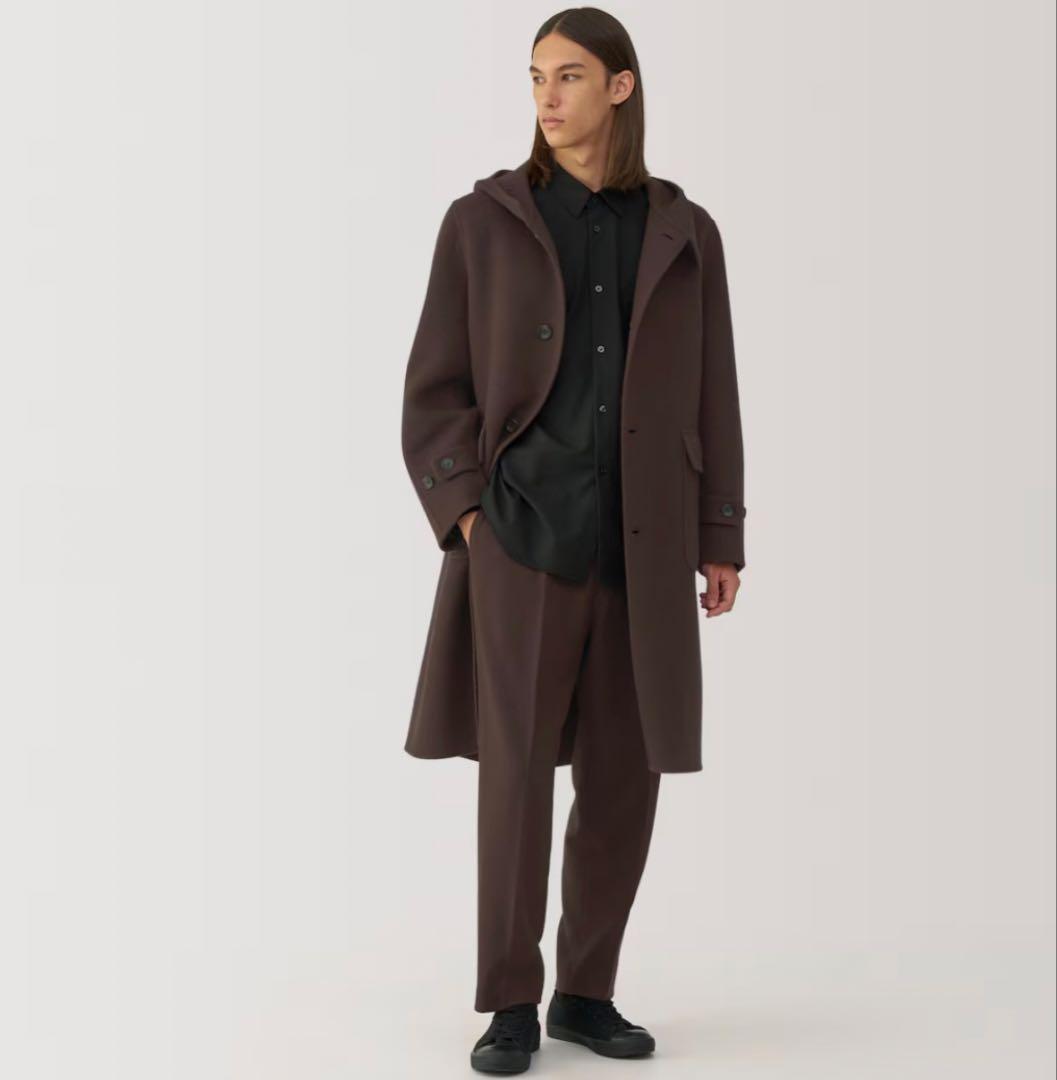 MUJI Labo カシミヤ混ダッフルコート　ダークブラウン　Mサイズ