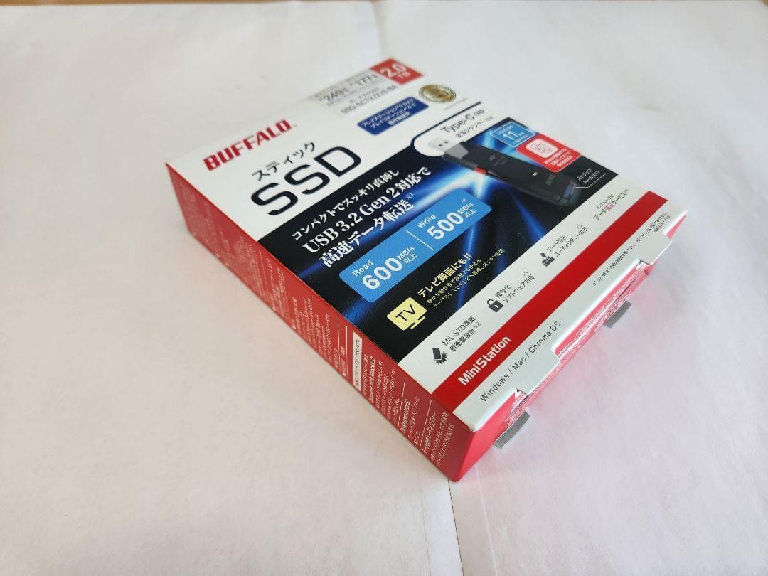 外付けハードディスク・ドライブ SSD-SCT2.0U3-BA