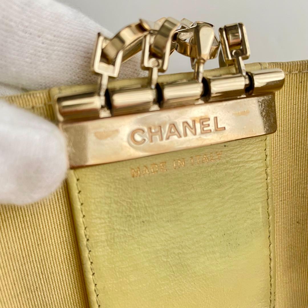 CHANEL✨シャネルマトラッセ キルティングレザー イエロー キーケース４連