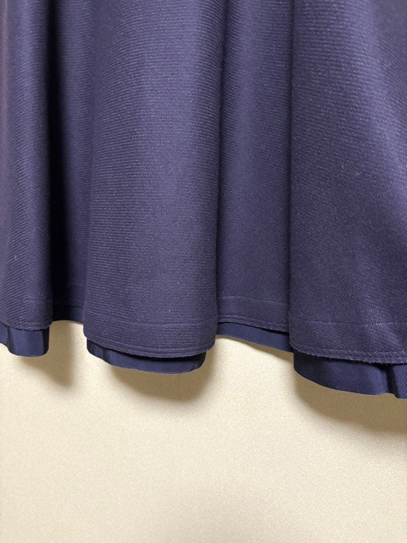 美品★ 冬向き MONCLERフレアスカート ウール 42 モンクレール