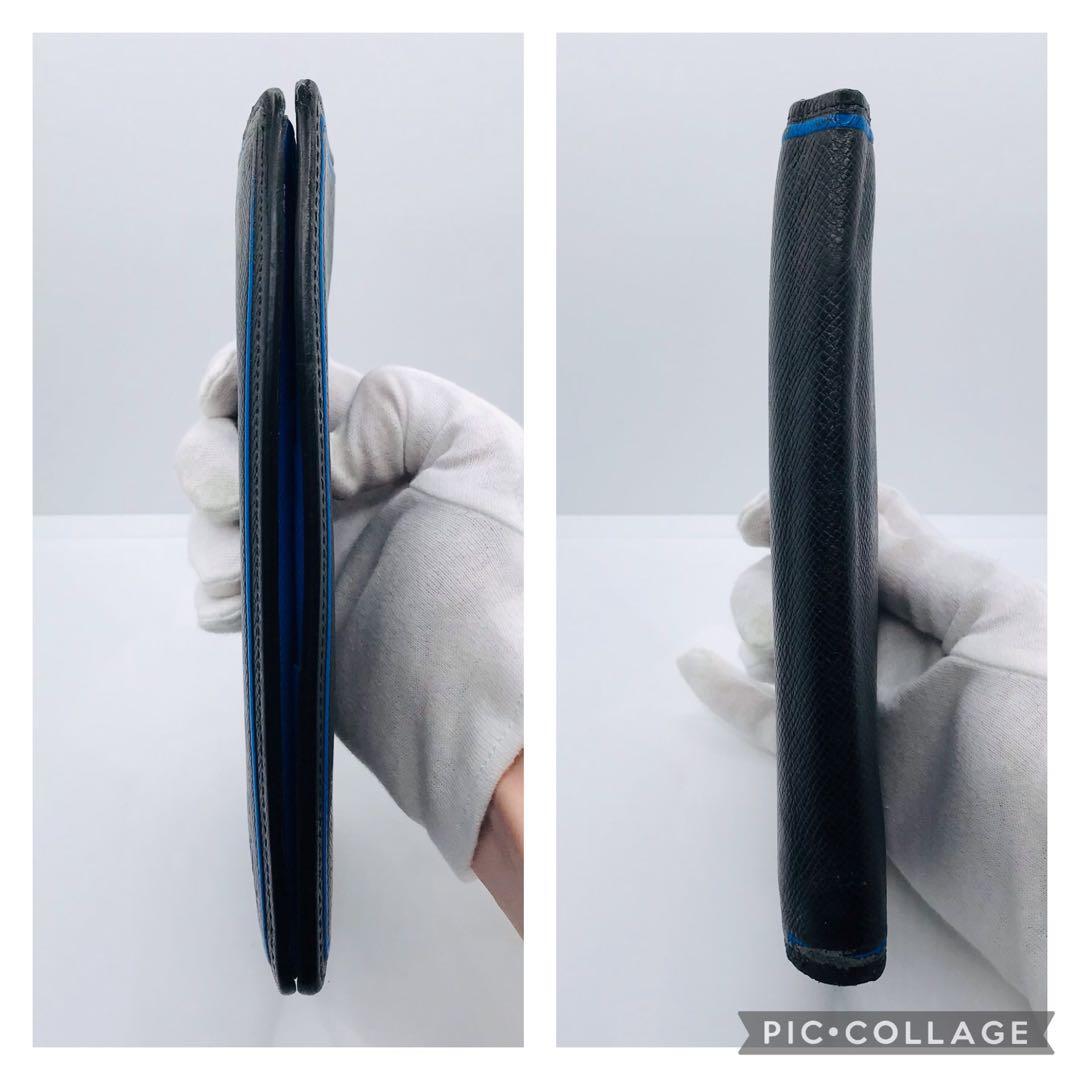 ルイヴィトン✨タイガ ポルトフォイユ プラザ 長財布 ブルーライン 希少 限定