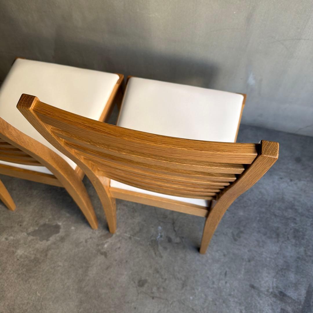 未使用品　秋田木工　ダイニングチェア　2脚セット