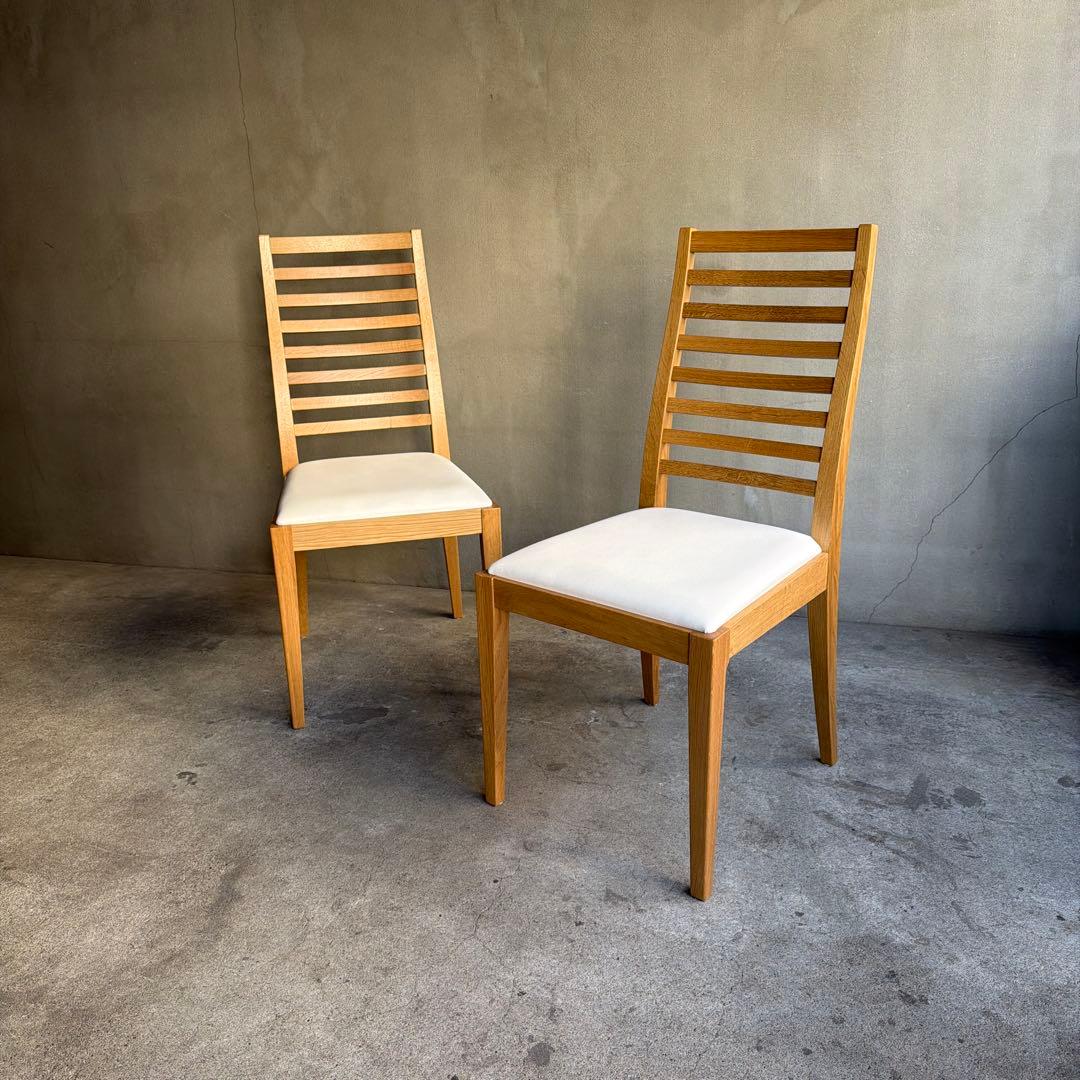 未使用品　秋田木工　ダイニングチェア　2脚セット