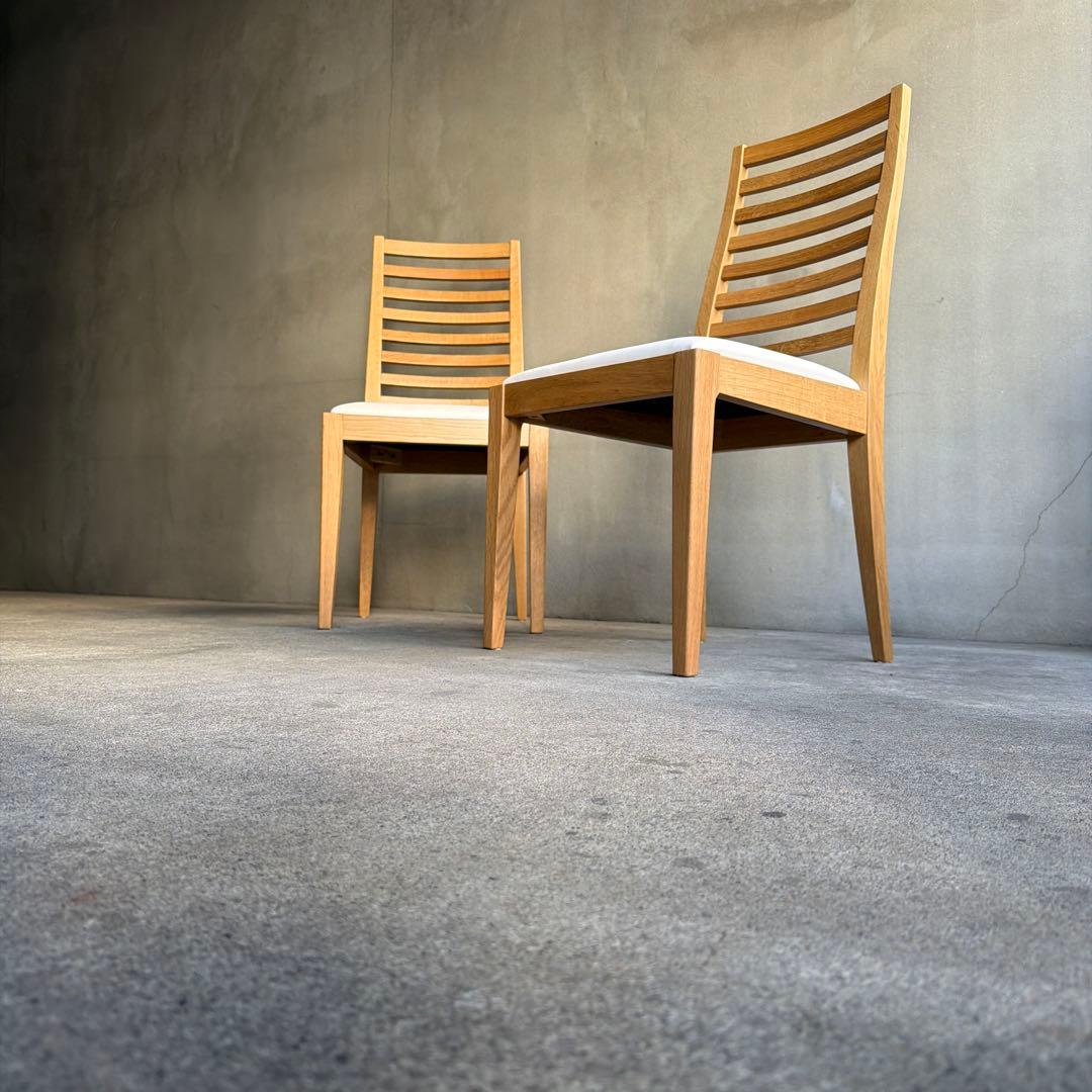 未使用品　秋田木工　ダイニングチェア　2脚セット