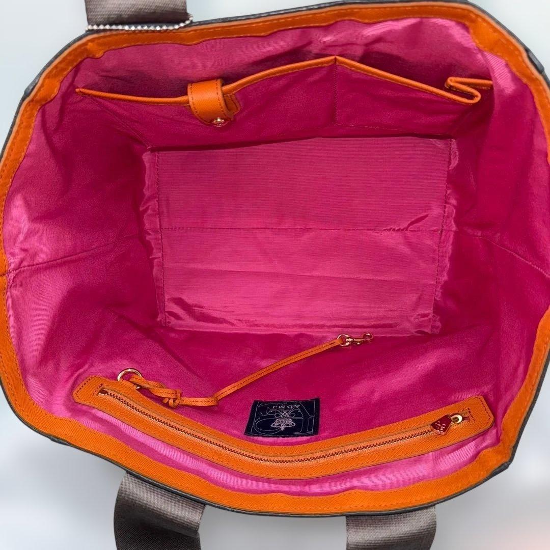 ✨良品✨ADMJ カモフラ柄 トートバッグ 王冠 A4ファイル対応 日本製