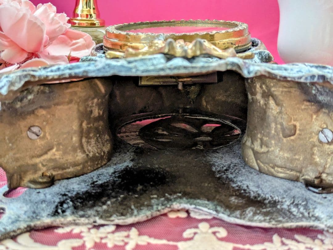 お値下げ✢スペイン製✢ヴィンテージ天使の置時計✢動作確認済