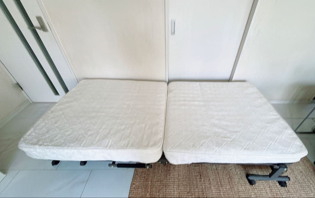 【美品】電動リクライニングベット キャスター付き 折りたたみ