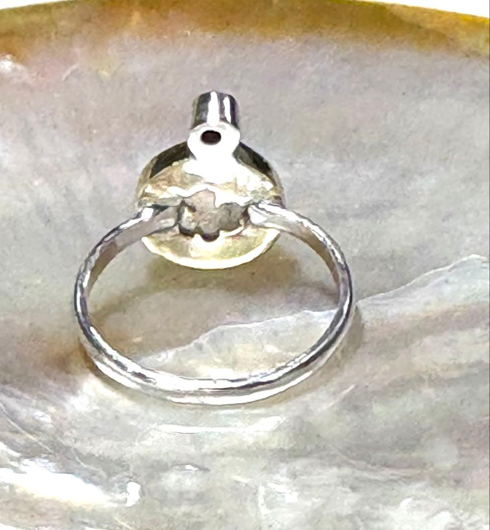 ルチルクオーツとルビーのリング