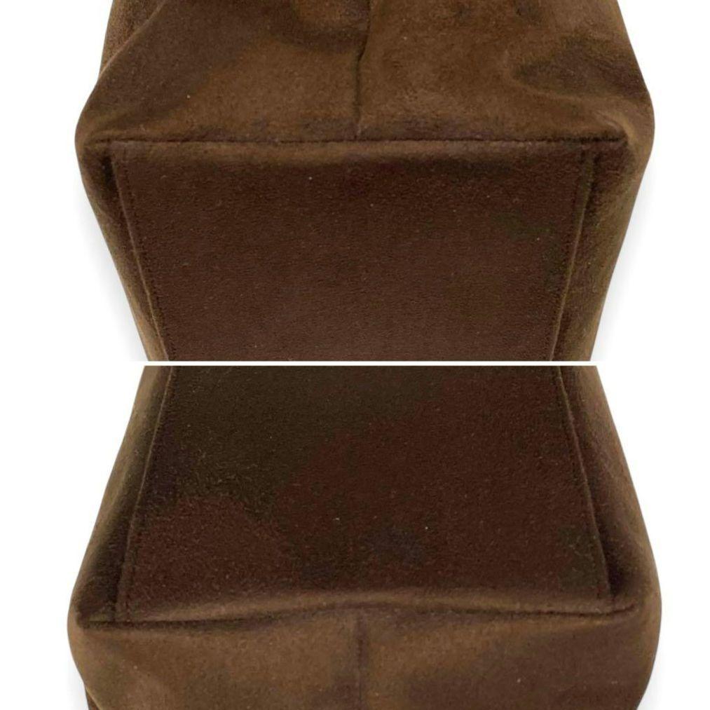 【未使用】濱野皮革工藝 HAMANO ハマノ ハンドバッグ スエード クロコA4