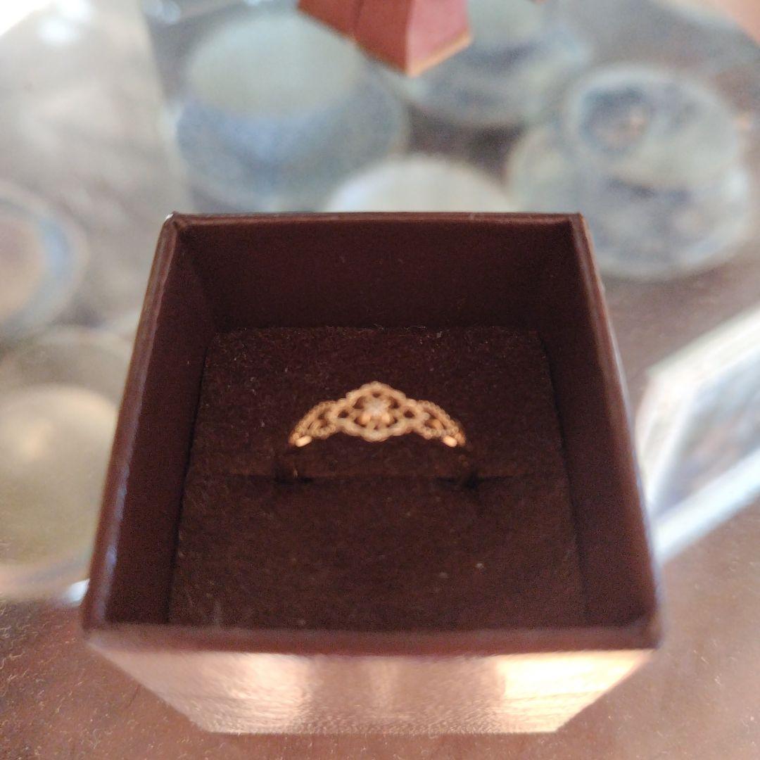 アガットゴールド装飾リング