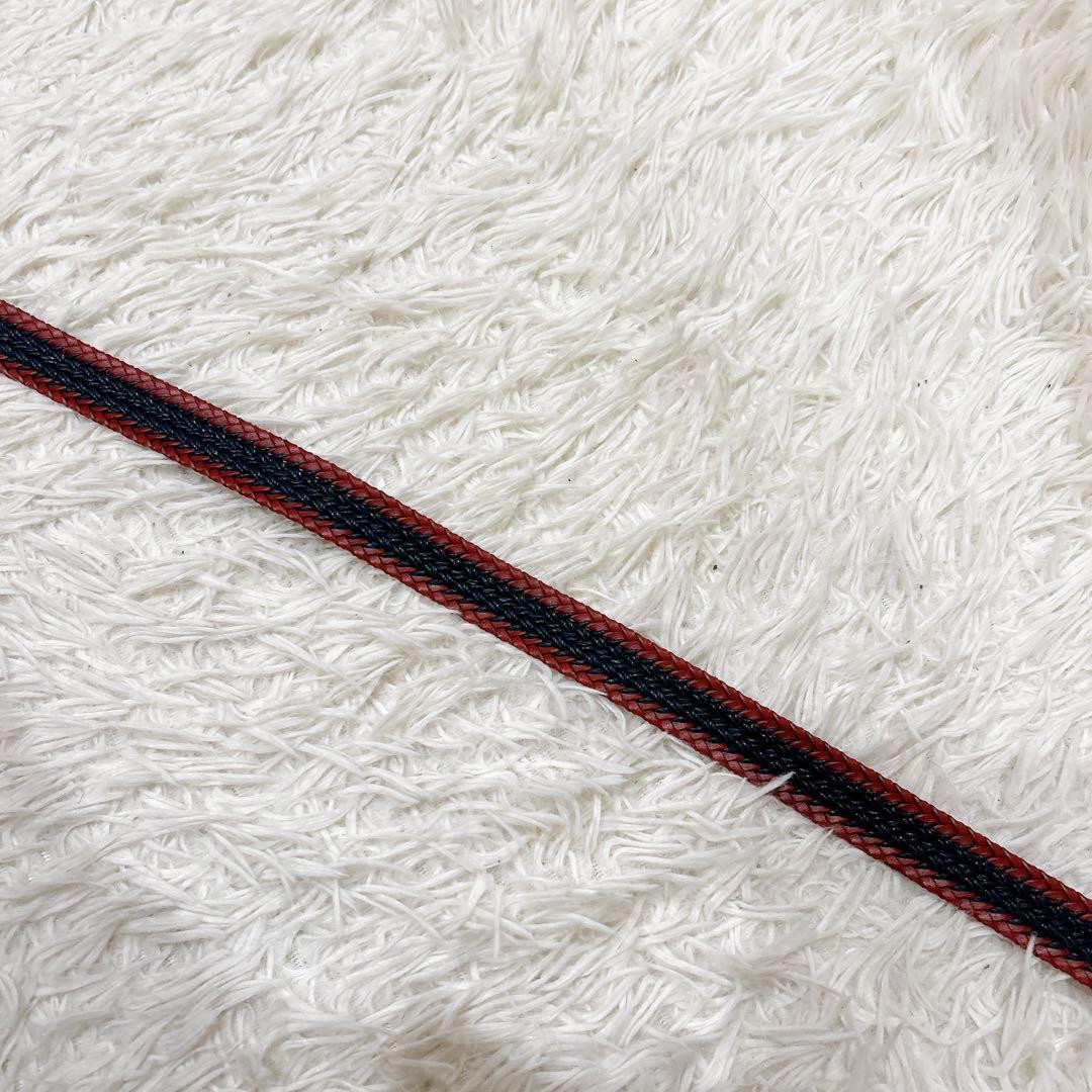 TIBERIO FERRETTI ベルト イタリア製　バイカラー　レッド