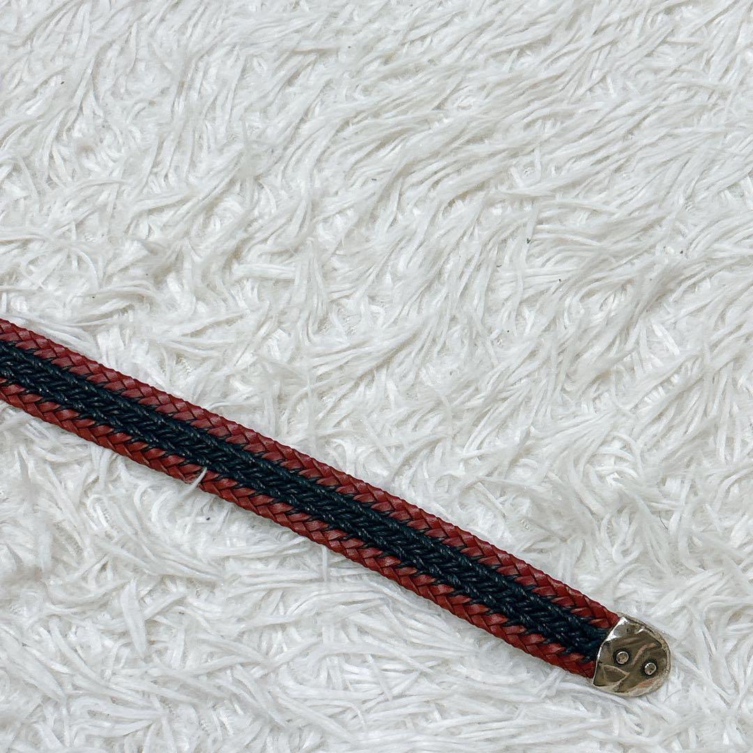 TIBERIO FERRETTI ベルト イタリア製　バイカラー　レッド