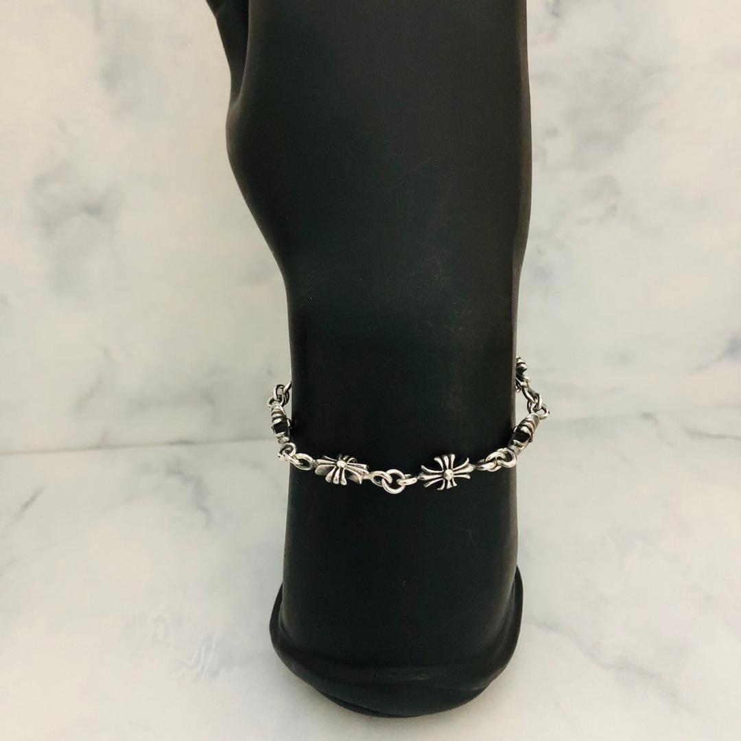 シルバー925 ブレスレット　クロス　十字架　プラス　クロム　2-26　8935