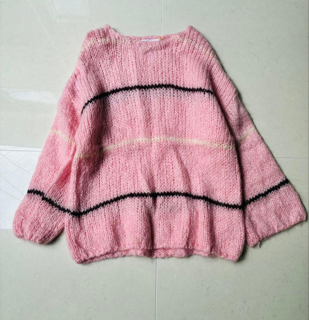 極美品　別注　完売品 mici BAILA掲載 ピンク ニット ROSEBUD