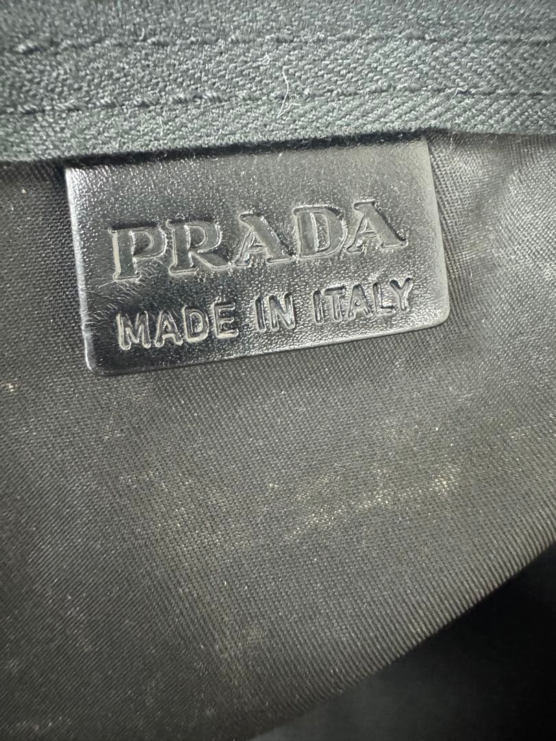 PRADA プラダ トライアングルロゴ ミニボストンバッグ　ナイロン　ブラック