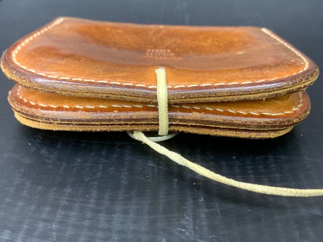 ゴローズ　角形小銭入れ　茶　オールド