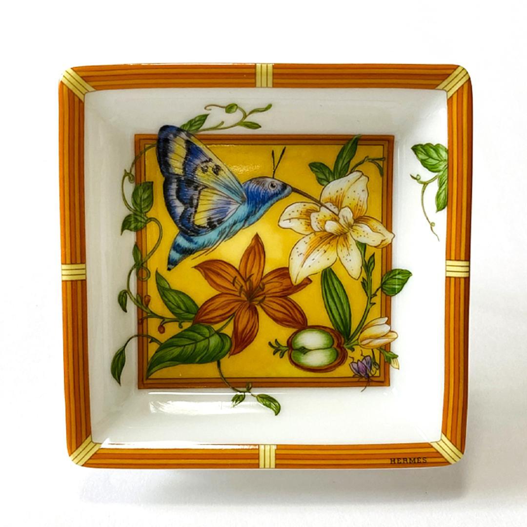 エルメス シエスタ トレイ 小皿 灰皿 陶器 ハチドリ インテリア ノベルティ