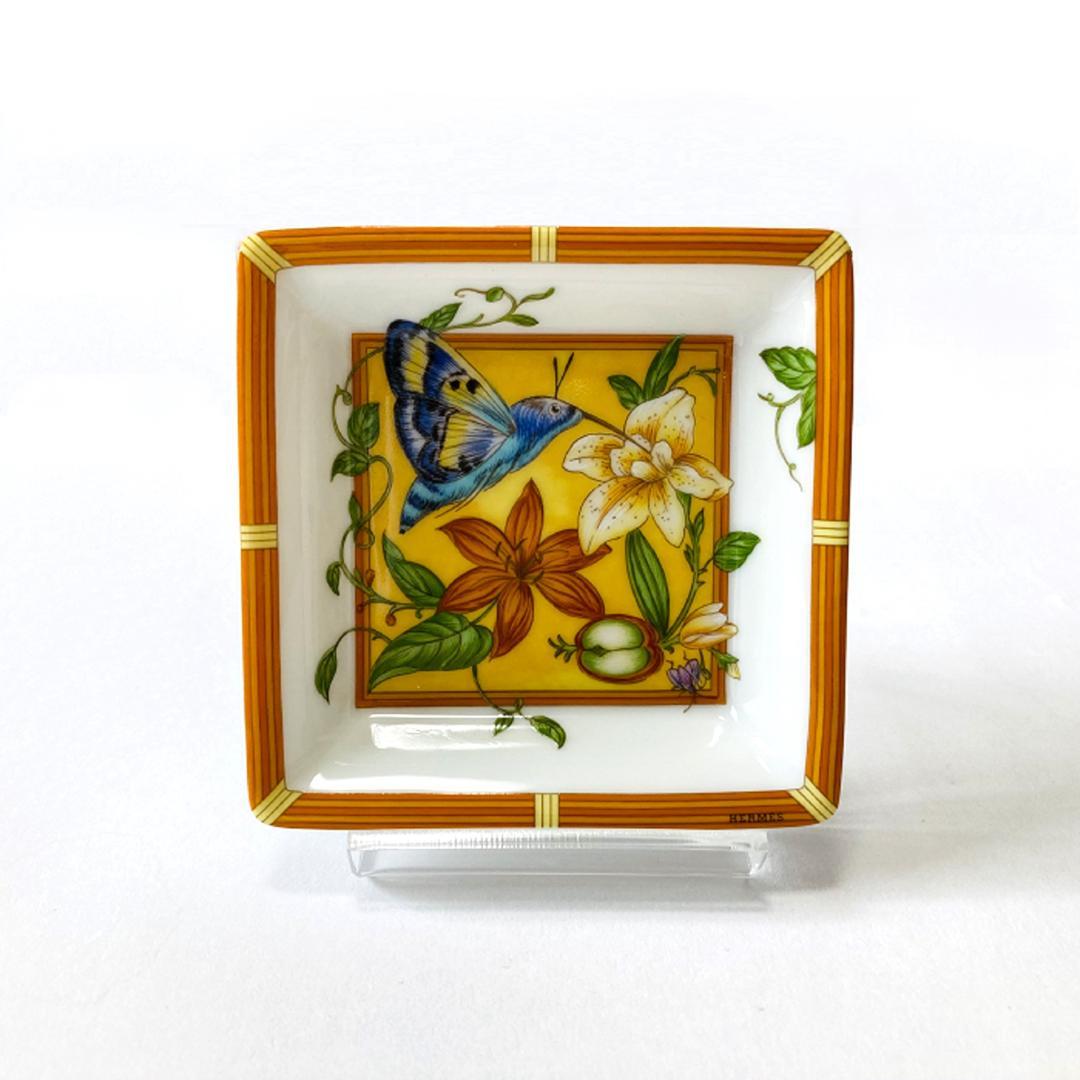 エルメス シエスタ トレイ 小皿 灰皿 陶器 ハチドリ インテリア ノベルティ