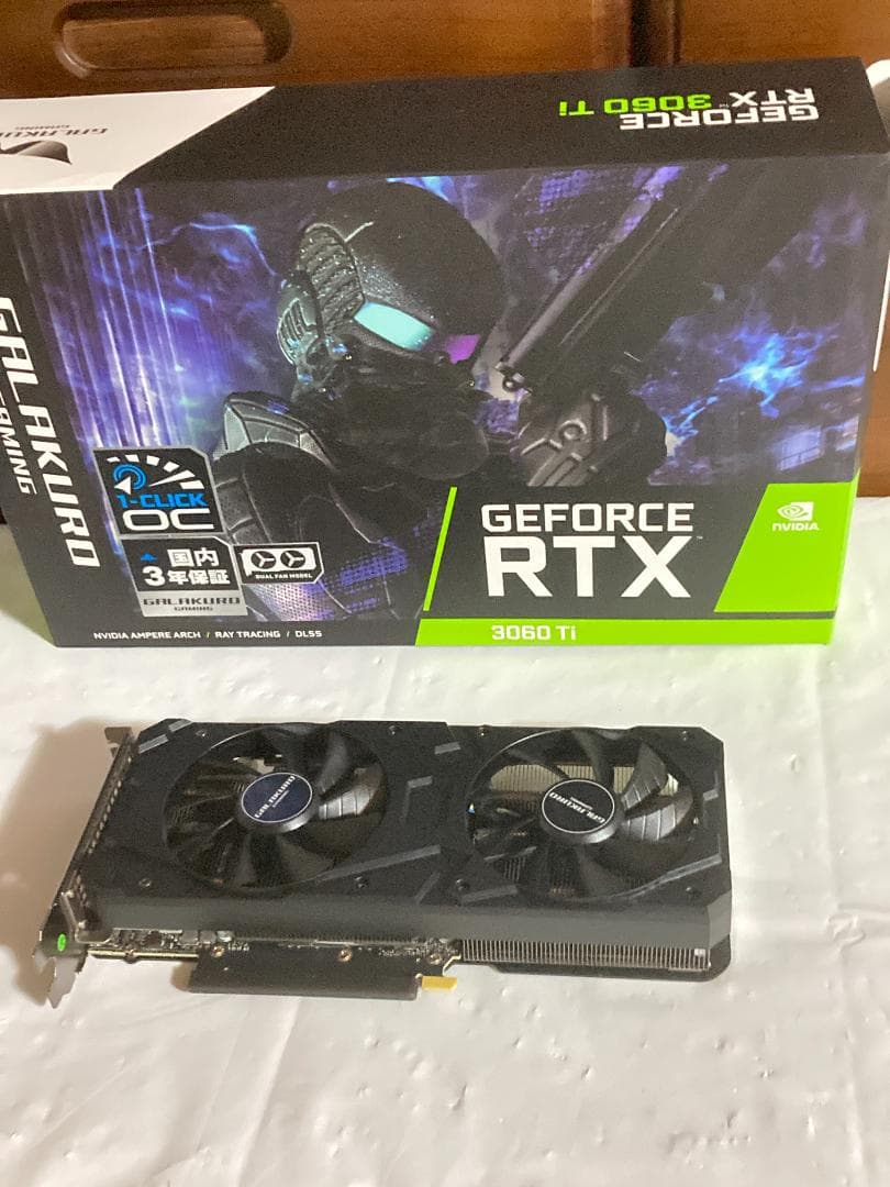GeForce RTX 3060 Ti 8GB 一式 玄人志向 GALAKURO