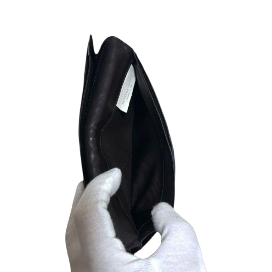 ボッテガヴェネタ　長財布　札入れ　ダークブラウン　イントレチャート　フラップ