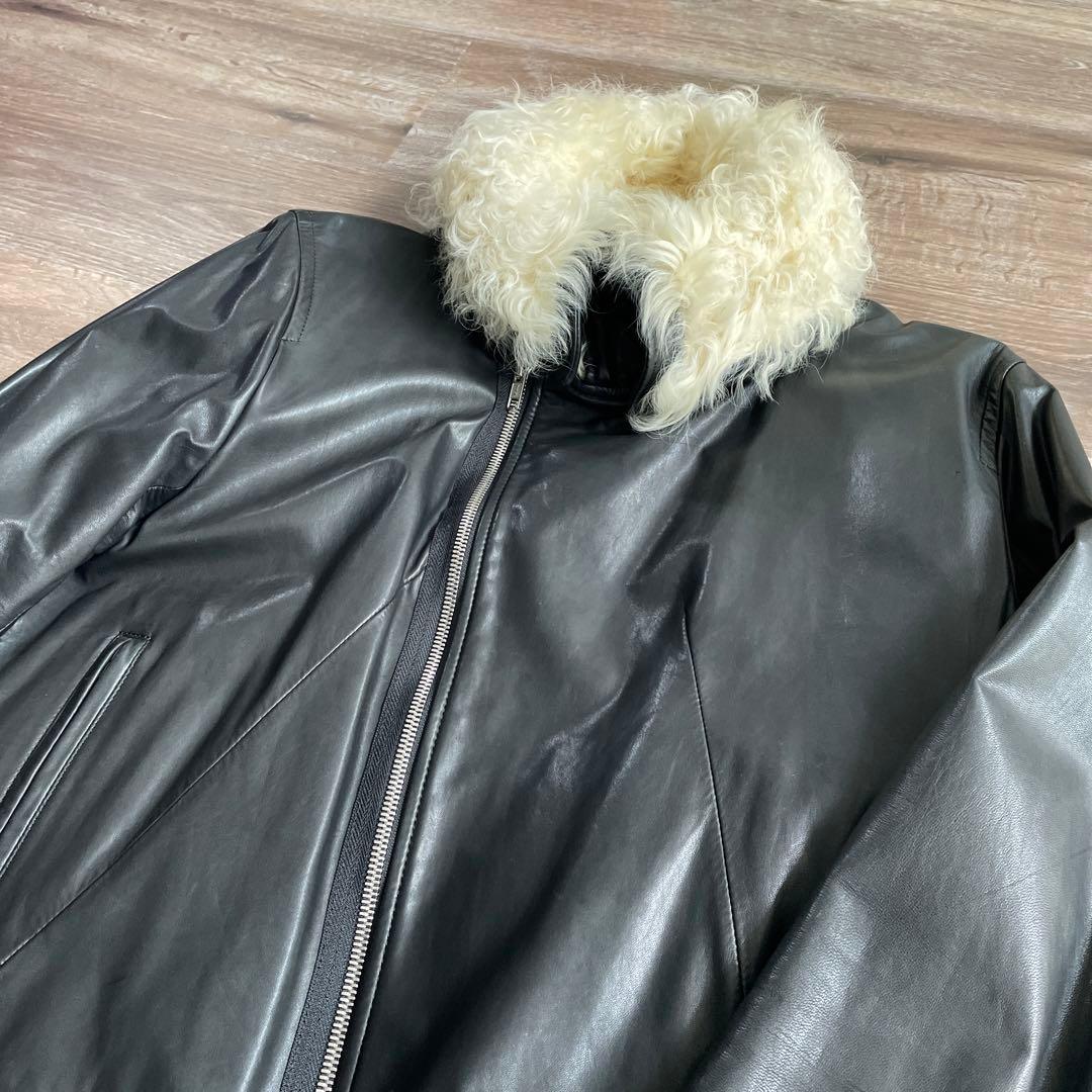 馬革×ラムファー　アンダーカバーライダースジャケット