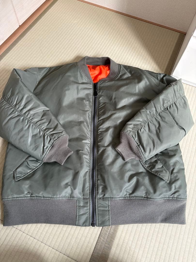 AVIREX MA-1 フライトジャケット カーキ色（4L）