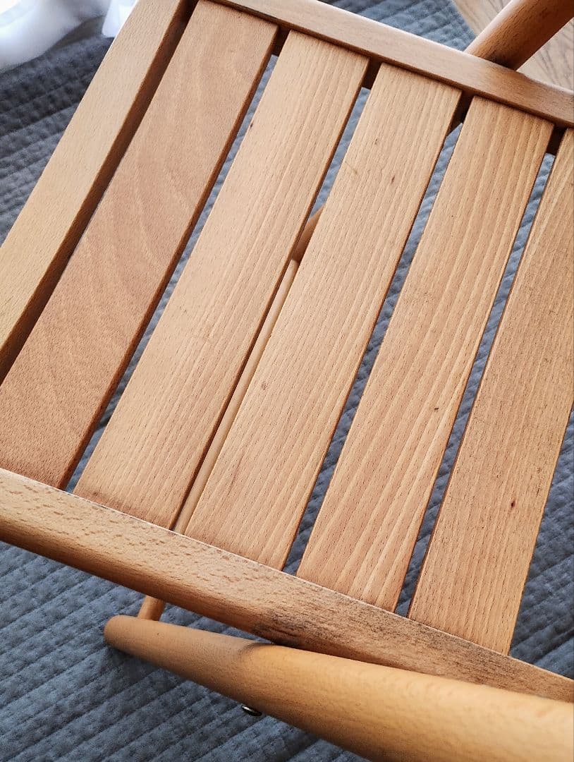 無印良品　折りたたみ木製椅子2脚　ウッドチェア