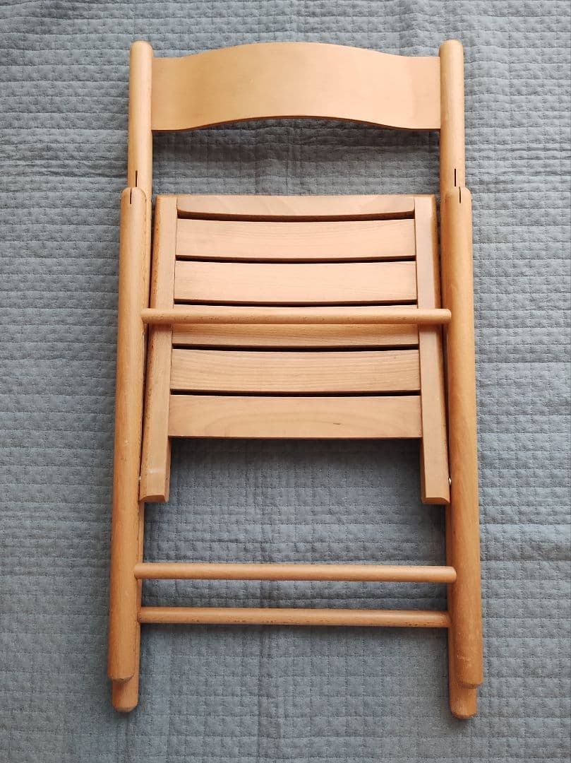 無印良品　折りたたみ木製椅子2脚　ウッドチェア