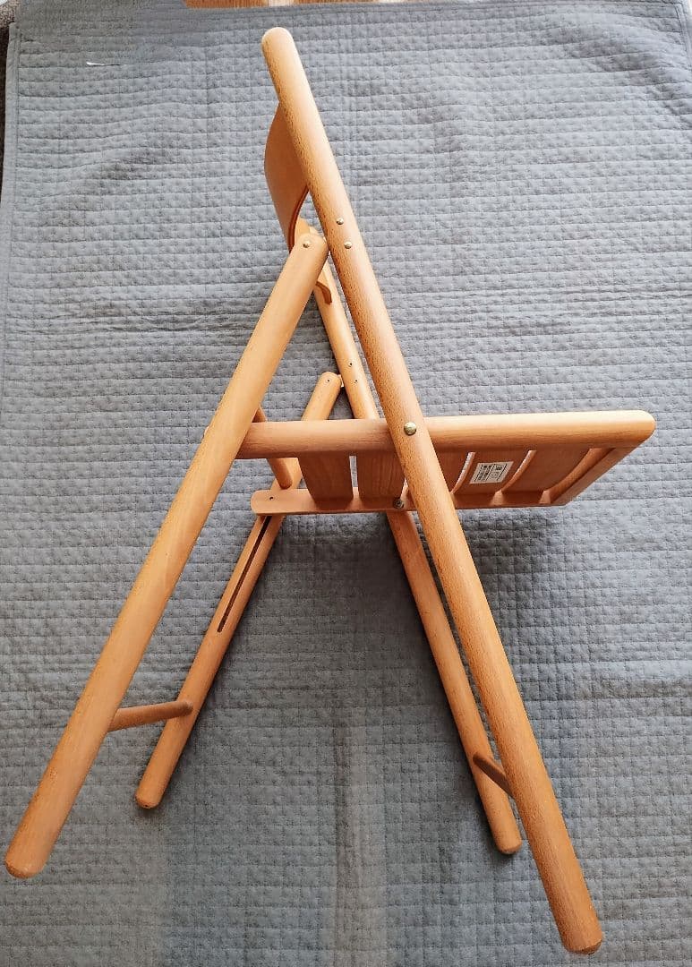 無印良品　折りたたみ木製椅子2脚　ウッドチェア