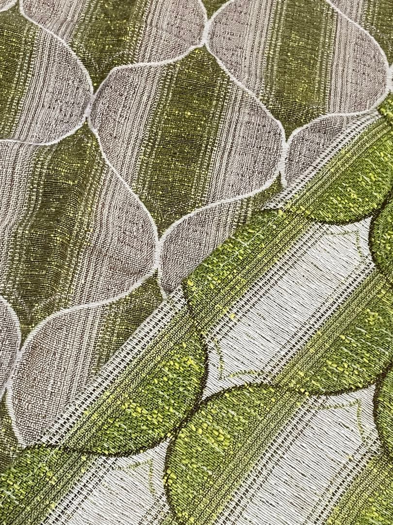 昭和レトロ　ミッドセンチュリー　カーテン　布　幾何学