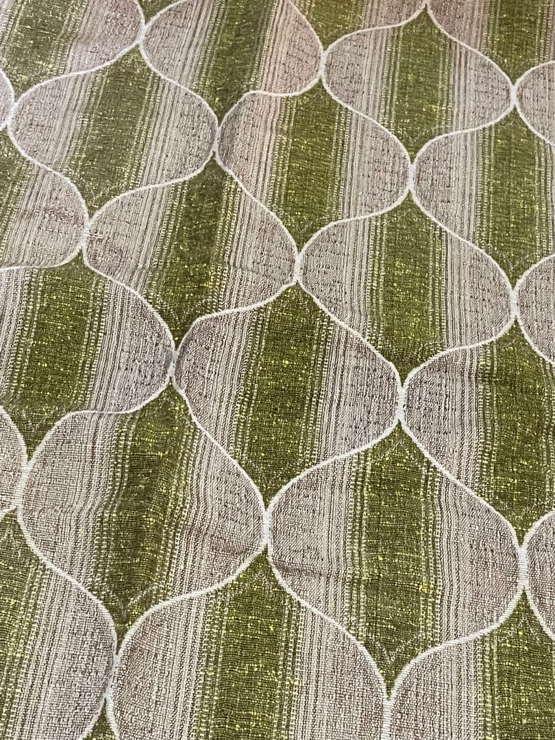 昭和レトロ　ミッドセンチュリー　カーテン　布　幾何学