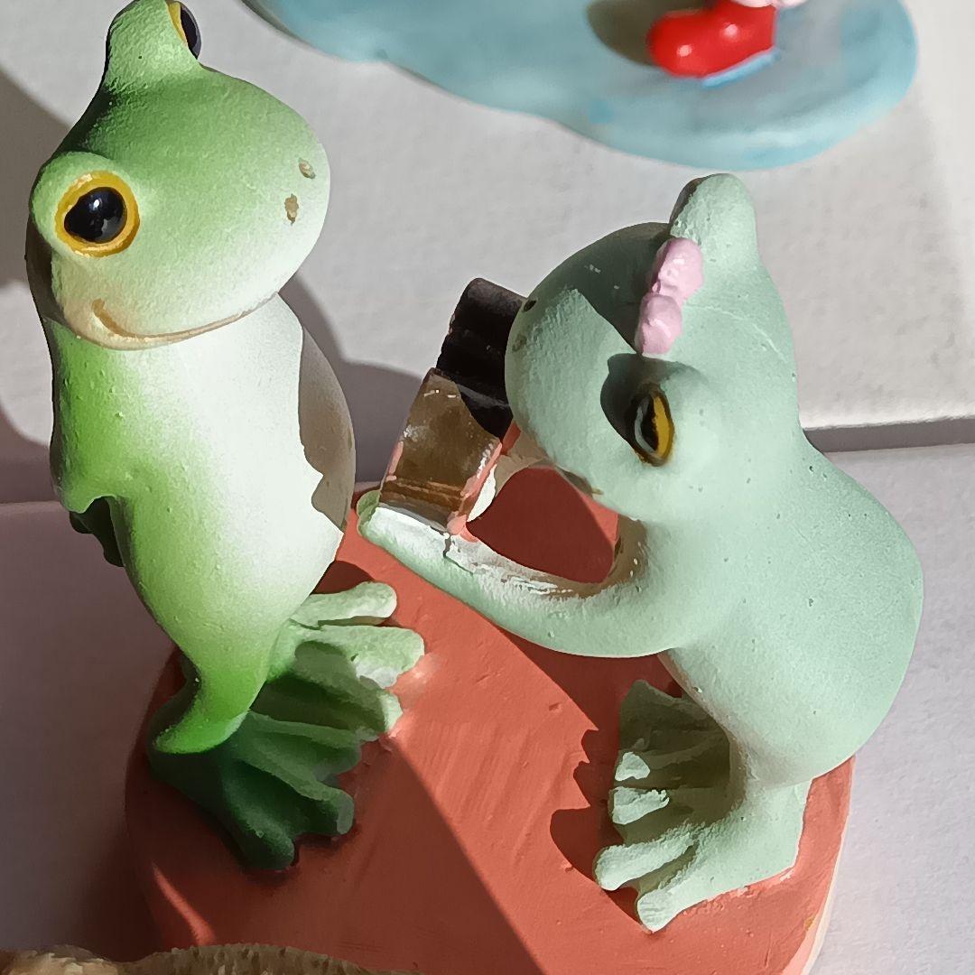 コポーカエル　ペア（カップル）１５点のミニチュア