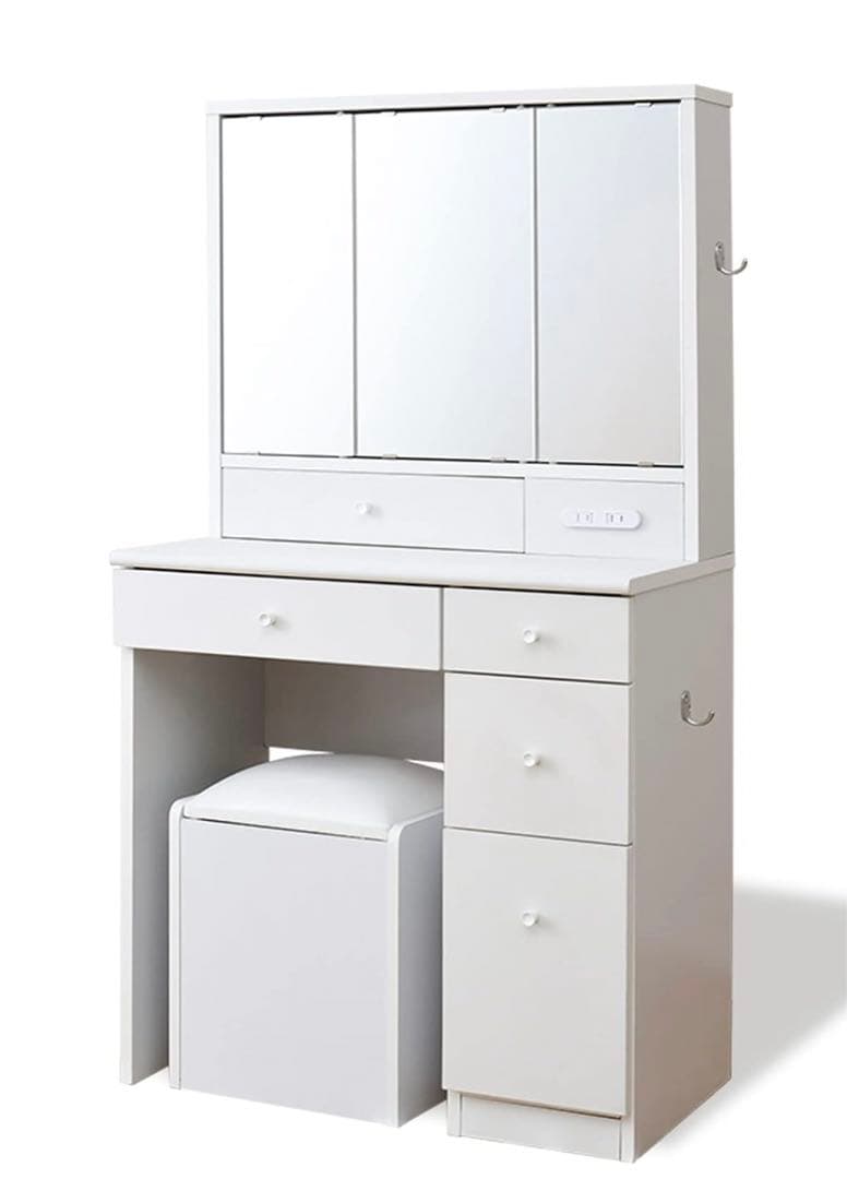 香川県　高松市　ドレッサー　ホワイト　直接引取り　三面鏡