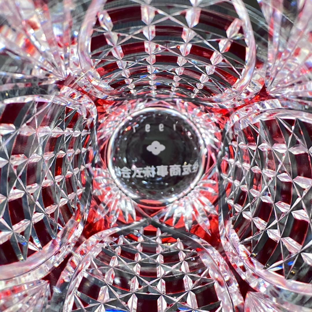 江戸切子 カガミクリスタル 花瓶 フラワーベース