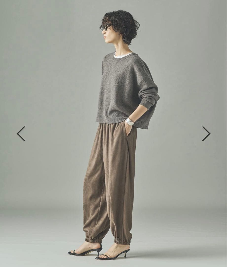 Curensology ウールカシミヤ2WAYプルオーバー