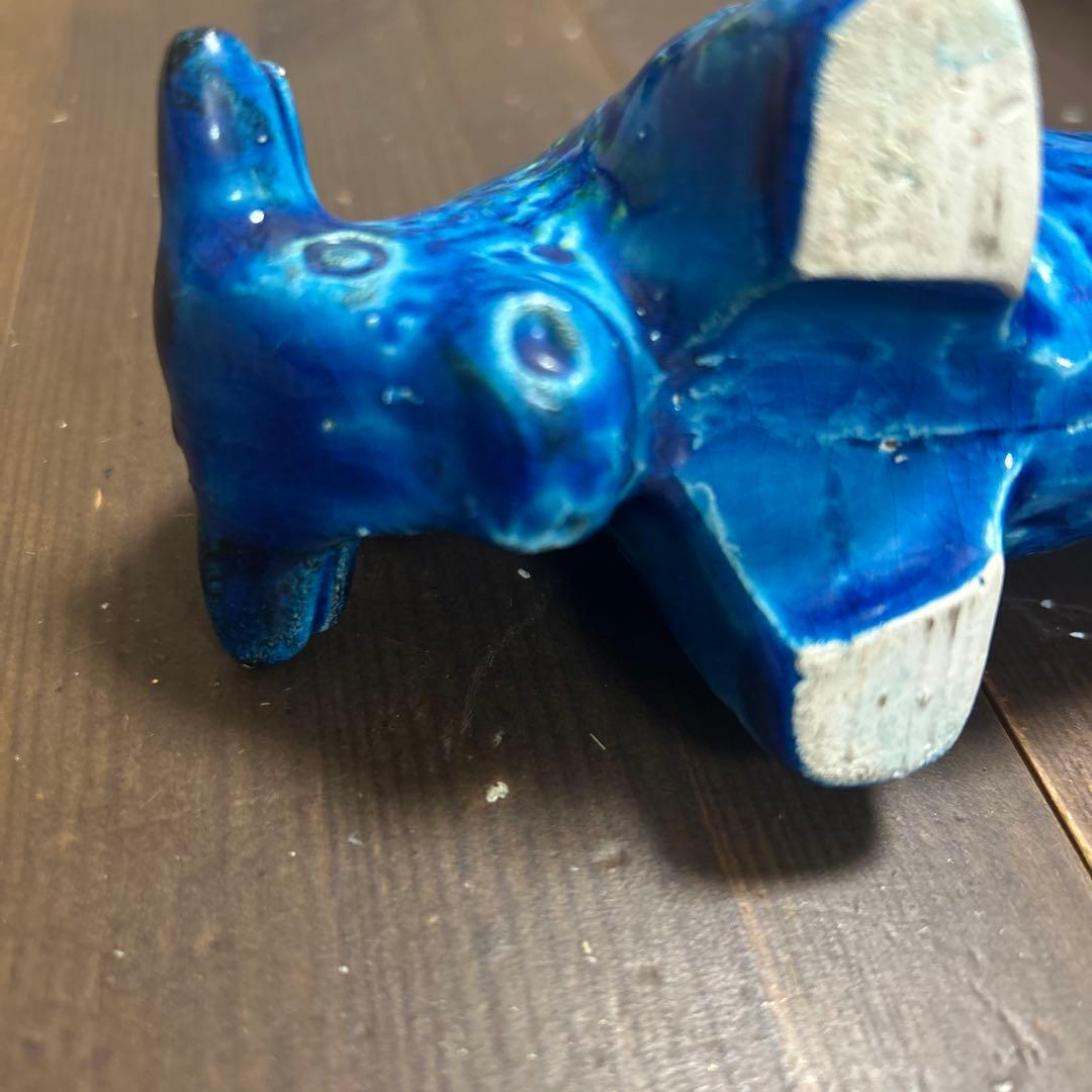 FLAVIA/BITOSSI ビトッシ　リミニブルー　牛　陶器置物　イタリア製