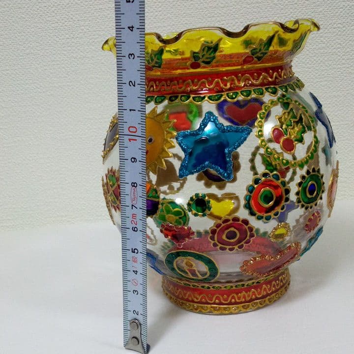 ガラス作家　久野悦子花瓶　ハンドメイド