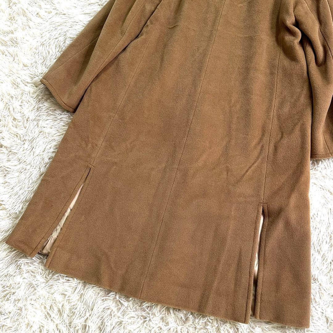 高級ライン銀タグ✨マックスマーラ ロングコート キャメル ウール 大きいサイズ